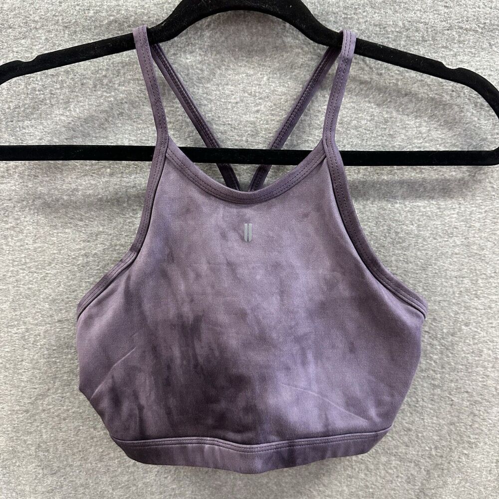 No Bull Sports Bra Womens Small Purple Padded Wireless Athletic Activewear
